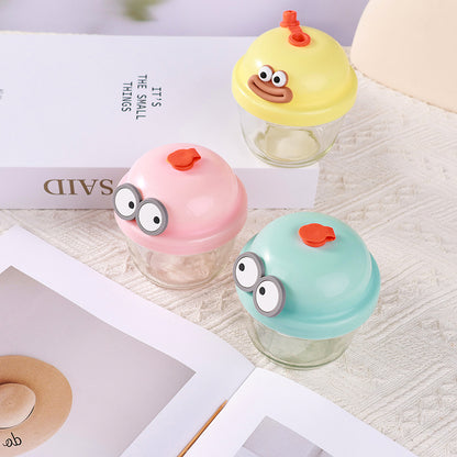 Cartoon - themed Chubby Glass Water Cup (210ml) M.17