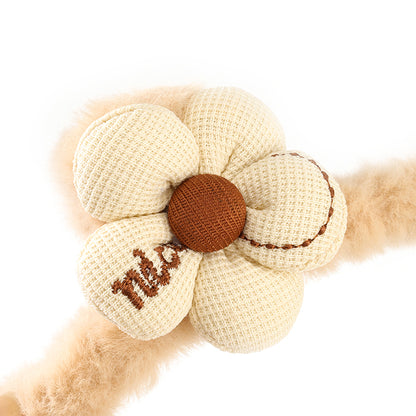 M42 4.3 Inch Furry Embroidery Flower Big Claw