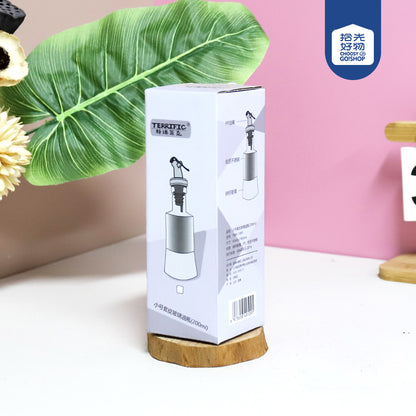 0049 Like a Dream Rose Gold Leather-Wrapped Glass Oil Dispenser (200ml) M.69 JPDB