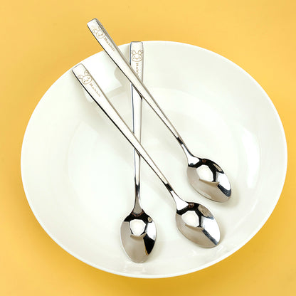 YLZ-7480 Rabbit-Shaped Square-Handle Iced Pointed Spoon M.66