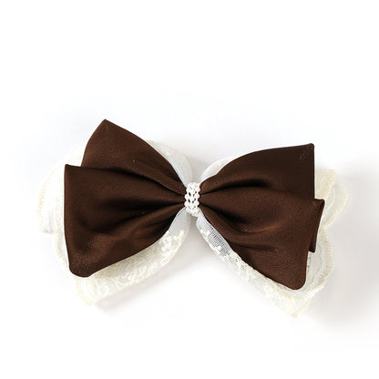 M42 Boxed Two-Tone Lace Bow Duck Clips