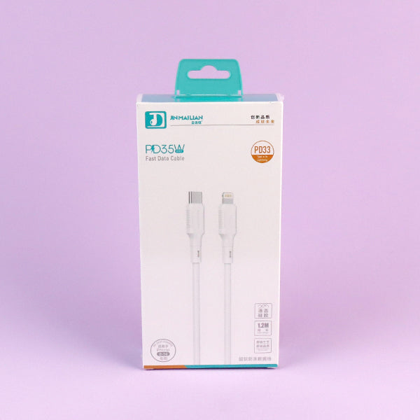 1.2m 5-Core 120W PD Fast Charging Data Cable - Model PD33 (Apple Compatible) A12JPDB