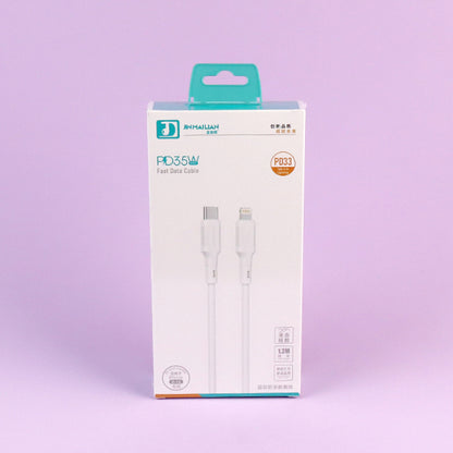 1.2m 5-Core 120W PD Fast Charging Data Cable - Model PD33 (Apple Compatible) A12JPDB