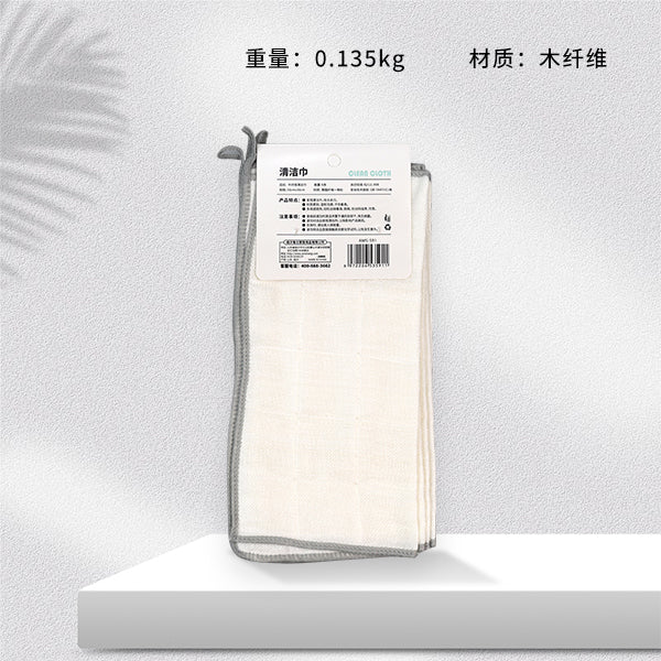 AMS - 591 6 piezas de paño de cocina de fibra de madera M.68 JPDB 