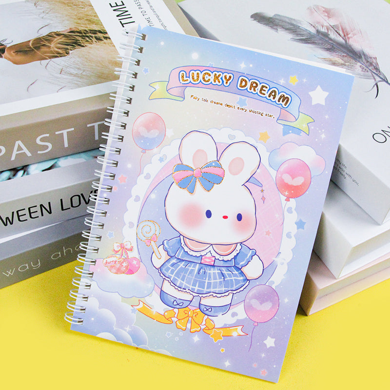 Premium A5 - 2121 A5 Side - Flip Coil Notebook with Random Covers M.81