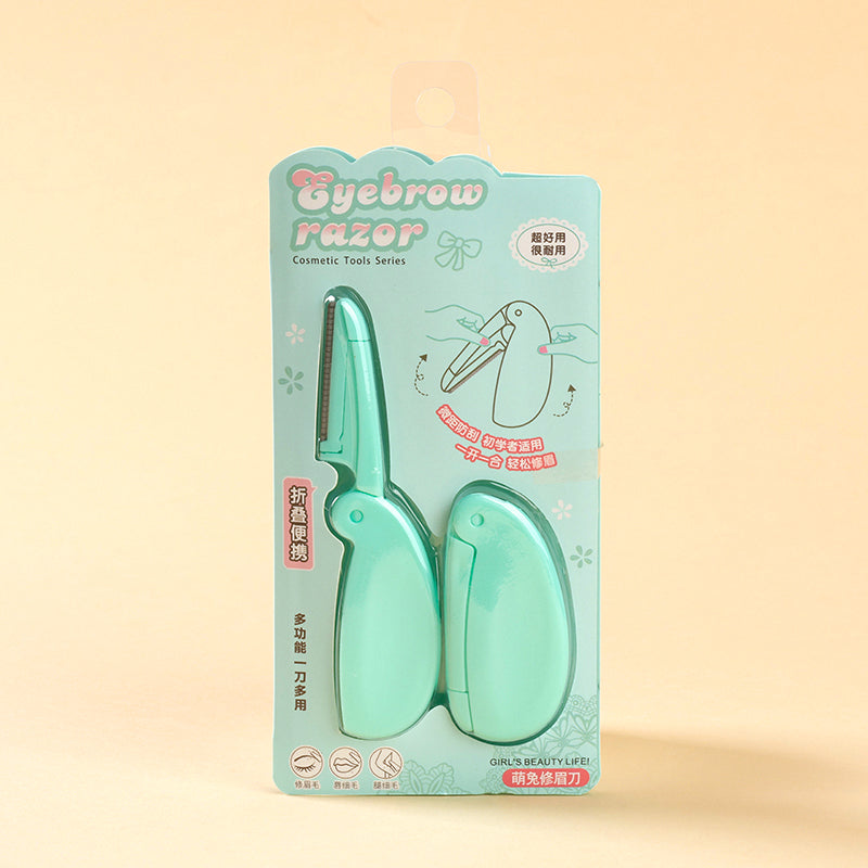 Maquinilla de afeitar plegable y portátil para cejas S-594 (1+1) M.50 