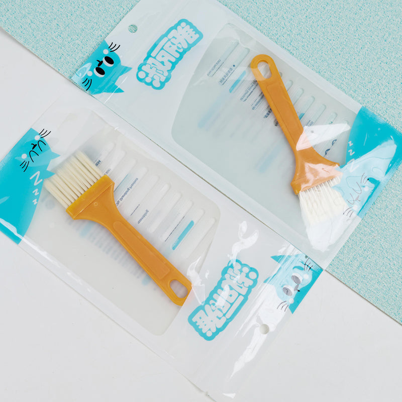 0818 Scraper & Barbecue Brush Set Food-Grade Silicone Heat-Resistant Grilling Tools M.64