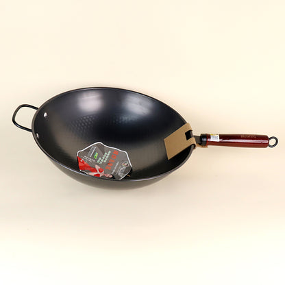36cm Diamond-patterned Logwood Wok M.61 JPDB