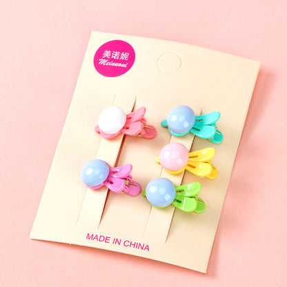 M42 Boxed Set of 5 Pastel - colored Hair Clips for Kids