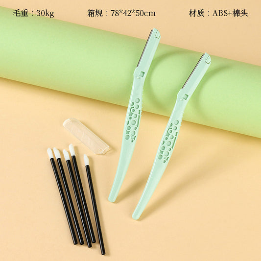 Set de maquinilla para cejas + pincel para labios (1 + 5) M.50 