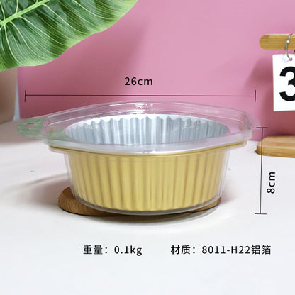 Choreusy Model 7864 Disposable Gold Foil Baking Tray (Round  2 Pcs)M.27