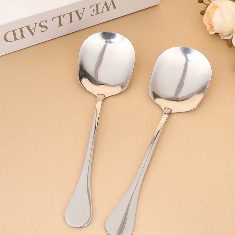 Thick Polished Handle Square-Head Spoon M.66