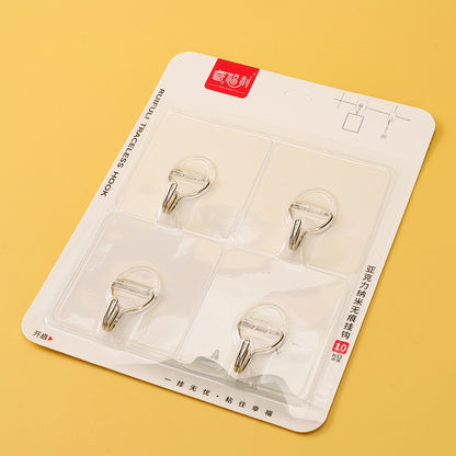 Ruifuli 295 Four Large External Adhesive Hooks with No Trace M.16