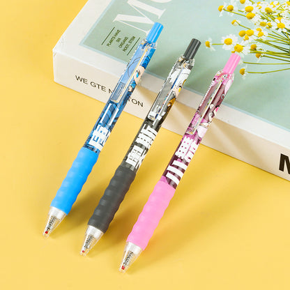 Eye - catching Aihua Click - action Gel Pens - No.2705 on Display Stand! These pens, from Aihua, with a convenient click feature, are perfectly presented on the stand. M.82