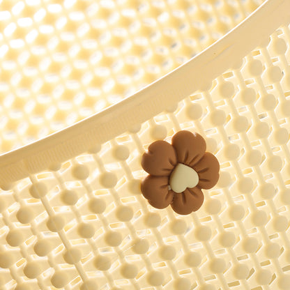 Yideluo 8282 Bead Curtain Round Storage Basket M.13