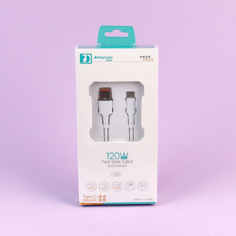 1.2m 120W Ultra-soft Frost-resistant Data Cable - Model L55 (Huawei Compatible) A12 JPDB