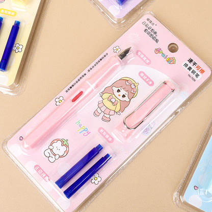 Premium Quick-Dry Erasable Fountain Pen (Assorted Designs) M.82