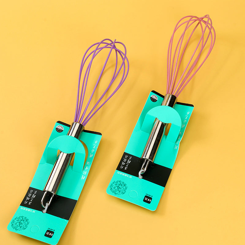 Silicone Egg Beater with Stainless Steel Handle M.69 JPDB