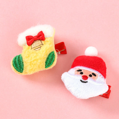 M42 Boxed Stuffed Christmas - themed Plush Duck - bill Clips