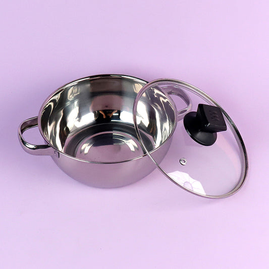 20 - centimeter Double - handle Black Bead Soup Pot M.61 JPDB