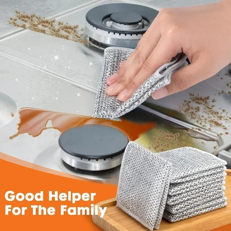 Multipurpose Wire Dishcloth Wire Cleaning Cloth for Kitchen Washcloth