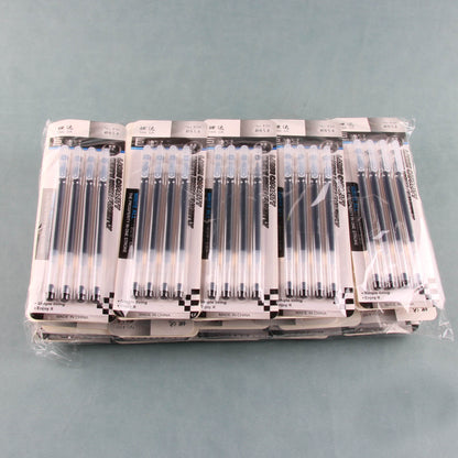 Juego de 4 bolígrafos de gel Hengda de alta capacidad (negro) M.82