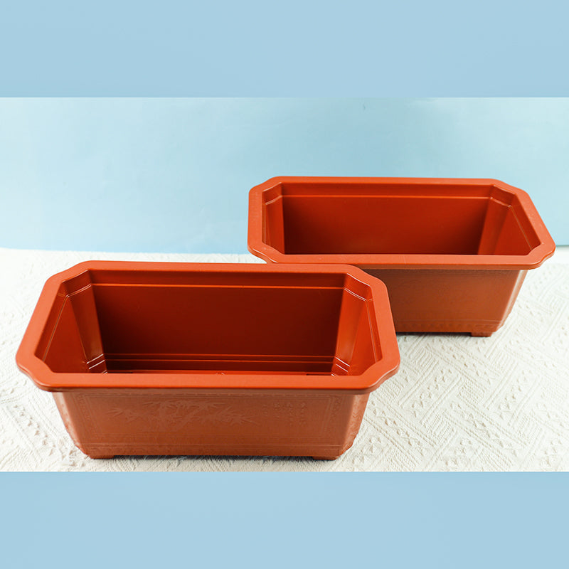 8018 Rectangular Red Flower Pot (34*19*13.5) M28 M.12