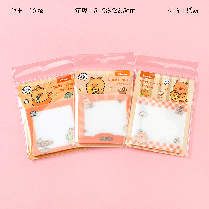 Notas adhesivas con purpurina mixta A08, tamaño cuadrado de 76 x 76 mm, para decoración de oficina, escuela, resaltado, M.81