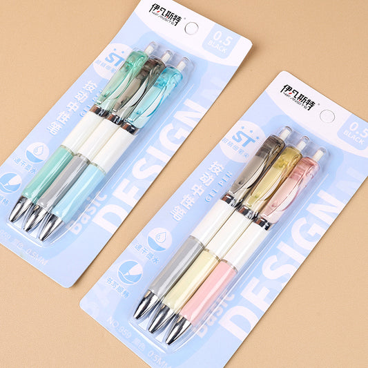 Ivanster 959 Blister - Packed Set of 3 Colored Gel Pens M.82