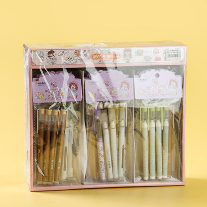 Two Adorable Cartoon - themed Fast - drying Gel Pens - No.219! They dry quickly, preventing smudging, and their cute designs make writing a pleasure. M.82