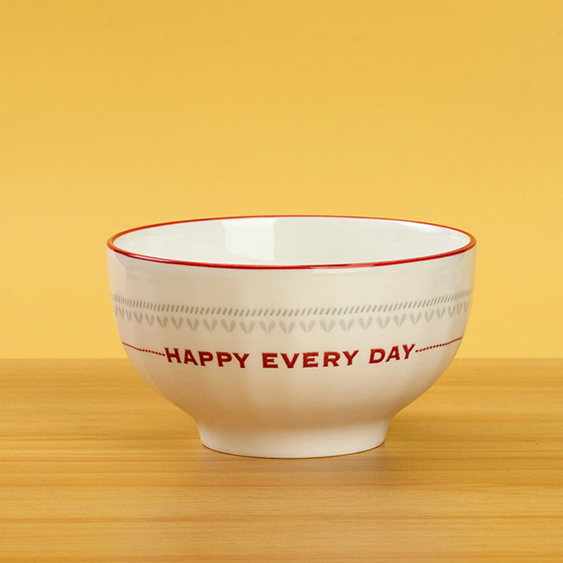 5-inch Printed Starlight Bowl (Wish You Happiness Every Day) M.66 JPDB
