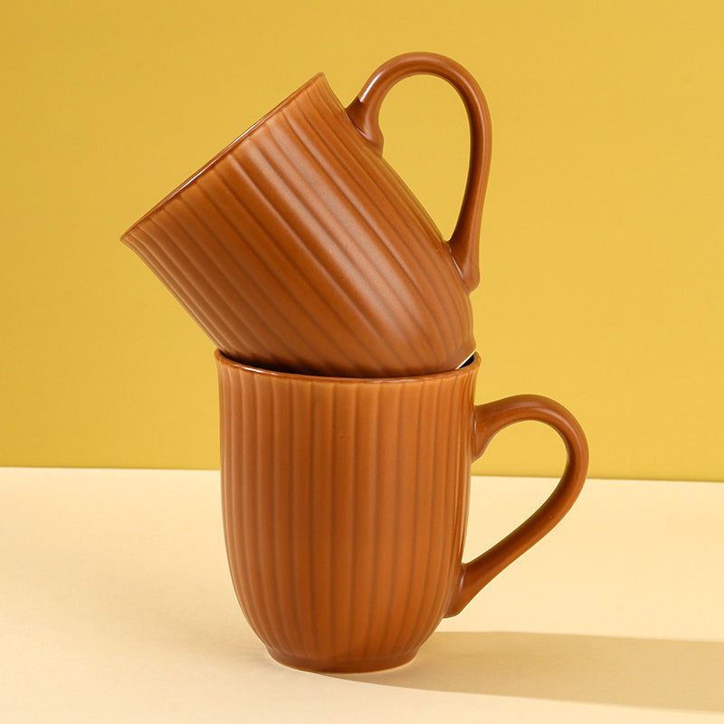 C - 8 Glazed Ceramic Mug Random Color High - Temperature Fired Daily Drinking CupM.65