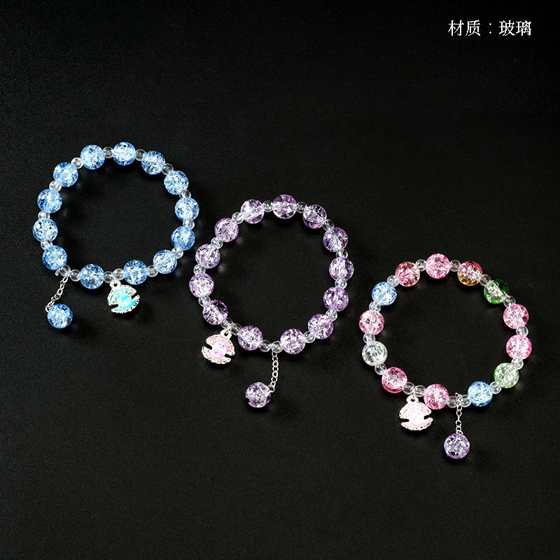 Cracked Bead Shell Bracelet  M.43