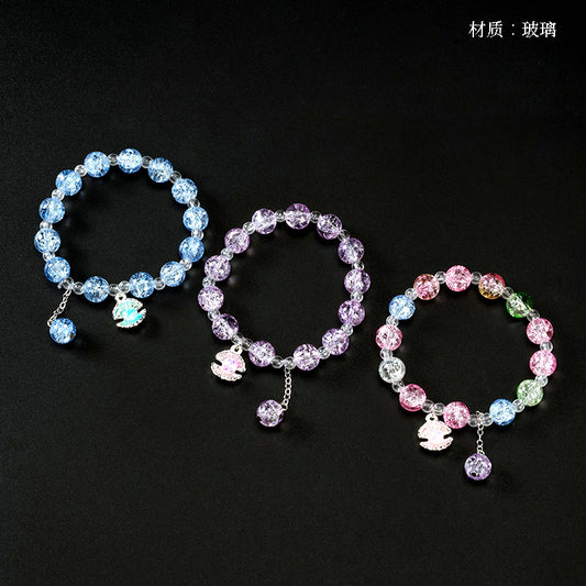 Cracked Bead Shell Bracelet  M.43