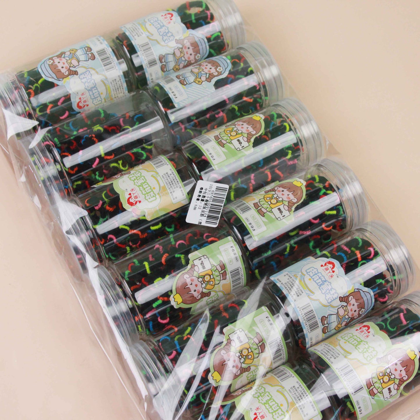 M42 1019 Black Rubber Bands in a Tube (30 Pieces)