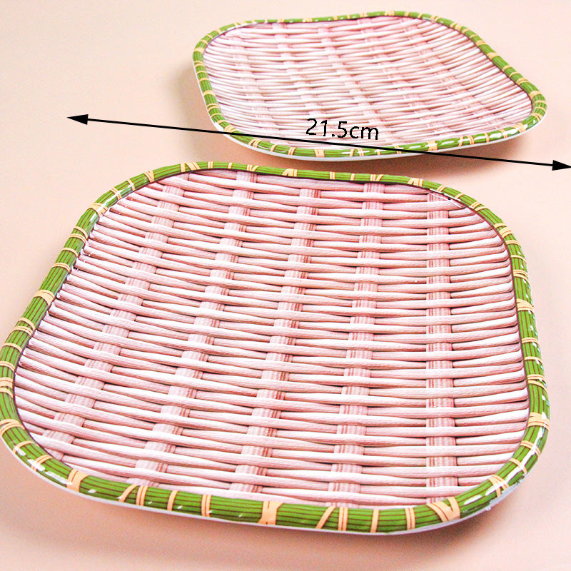 LC214 Bamboo Woven Square Fruit Tray M.20
