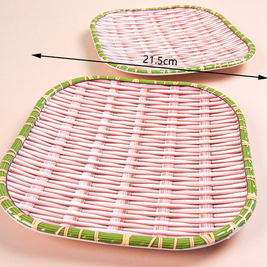 LC214 Bamboo Woven Square Fruit Tray M.20