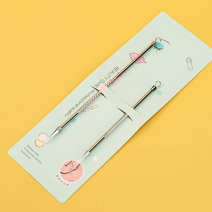 S-507 Juego de dos agujas para el acné (plateadas) M.50 