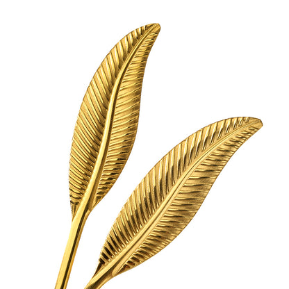 Gold-Plated Feather Pattern Fork M.66