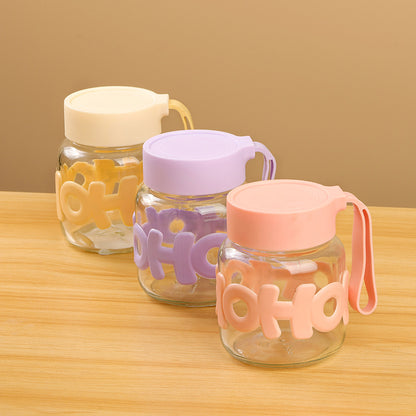 Feifan Letter - handle Glass Cup (300ML) M.17