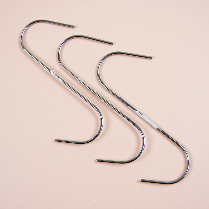 Jinhui Stainless Steel Flat - head S - Hooks (10 Pieces)  M.16