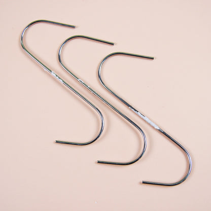 Jinhui Stainless Steel Flat - head S - Hooks (10 Pieces)  M.16