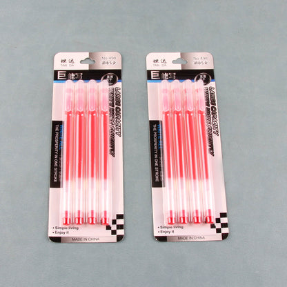 Hengda High - capacity 4 - piece Set of Gel Pens (Red) M.82