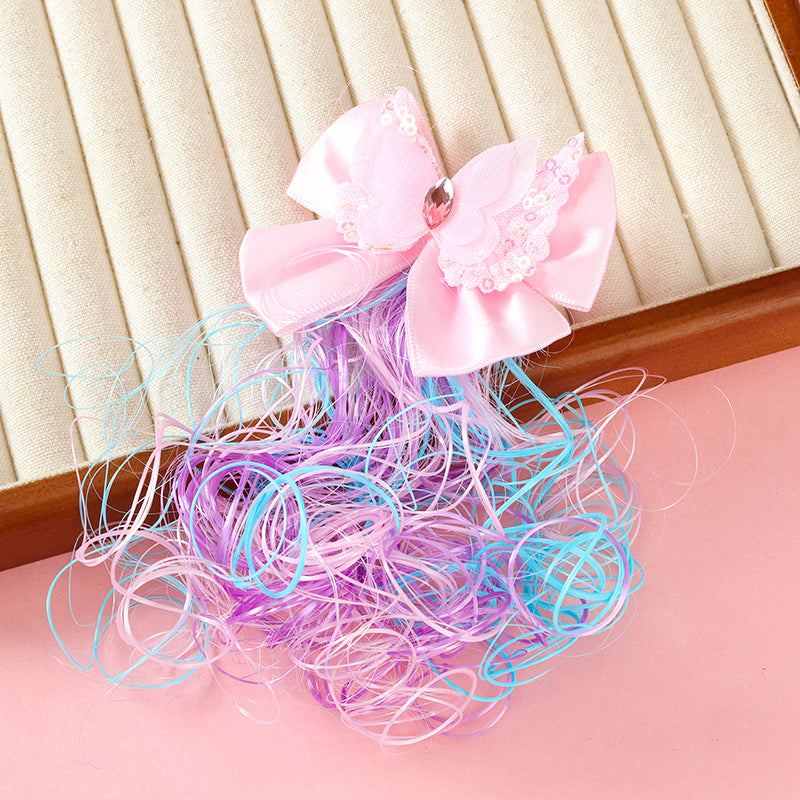 M42 Boxed Cartoon Bowknot Hair Extension Clips for Kids