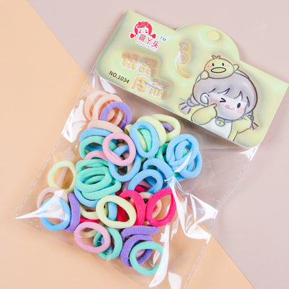 M42 1034 Colored Cotton Hair Elastics in a Box with Hanging Card