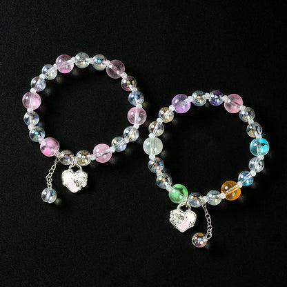 Gradient Heart Rose Bracelet  M.43