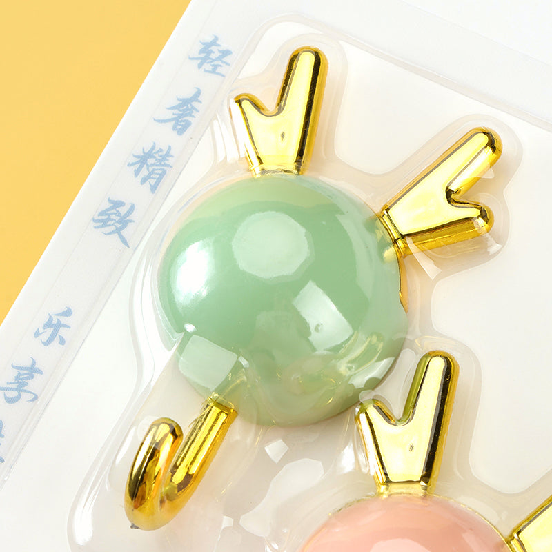 Zhuo Yunxin 5640 Two Little Deer Antler Adhesive Hooks M.16