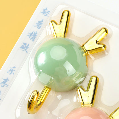 Zhuo Yunxin 5640 Two Little Deer Antler Adhesive Hooks M.16