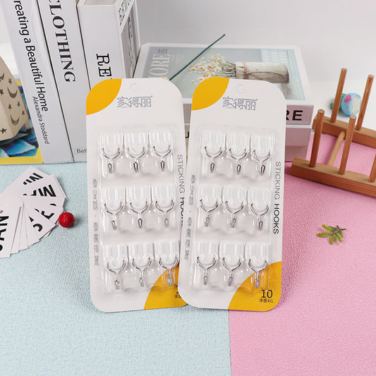 Model JDL-328 Adhesive Hooks - 9 Pcs M.16