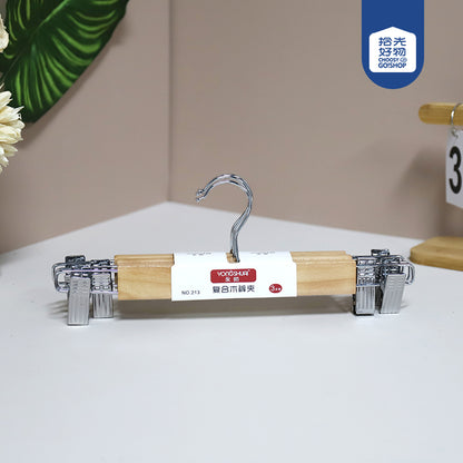 Model 213 Solid Wood Trouser Hangers (3 Pieces) M.15 JPDB